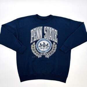 Vintage 90s Penn State University Nittany Lions Sweatshirt XL Navy College NCAA